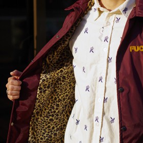 SSDD LEOPARD LINED WINDBREAKER