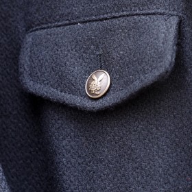 WOOL NAVAL ZIP JACKET