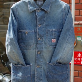 SSDD HEART ON FIRE DENIM COVERALL