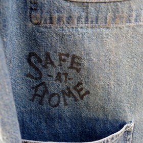 SSDD HEART ON FIRE DENIM COVERALL