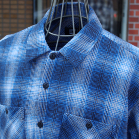 OMBRE CHECK FLANNEL SHIRTS