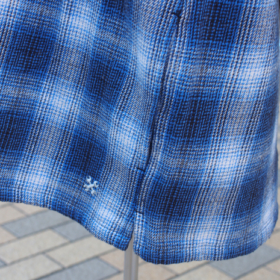 OMBRE CHECK FLANNEL SHIRTS