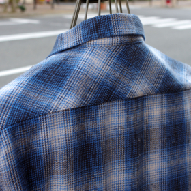 OMBRE CHECK FLANNEL SHIRTS